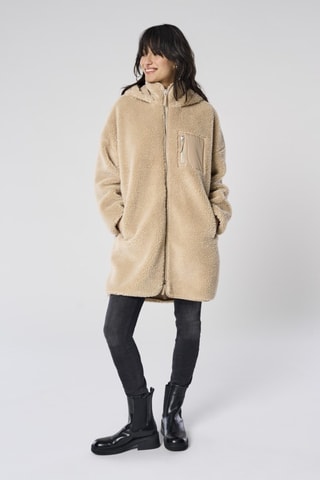 Manteau à capuche - Beige