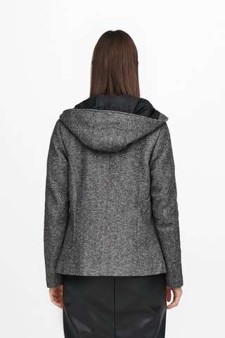 Veste à capuche - Gris chiné