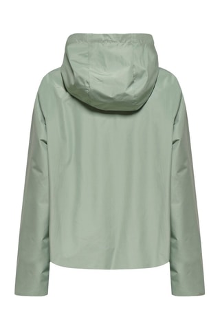 Coupe-vent réversible à capuche - Vert et argenté