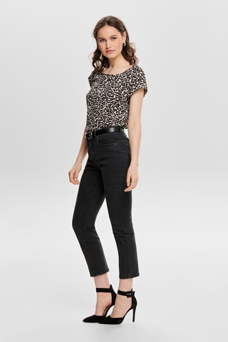 Top - Marron et beige