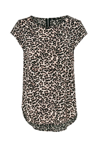 Top - Marron et beige