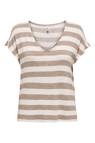 Top - Marron et écru