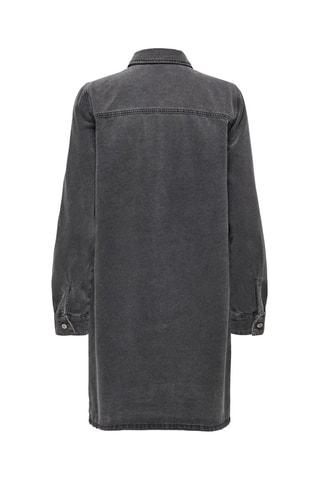 Robe chemise en jean - Noir