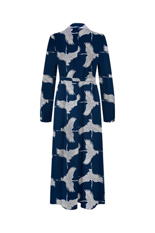 Robe longue regular - Bleu marine