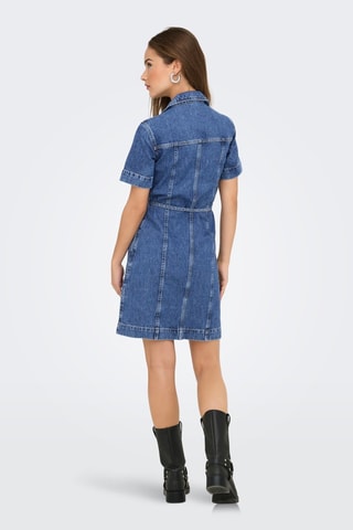 Robe courte regular - Bleu