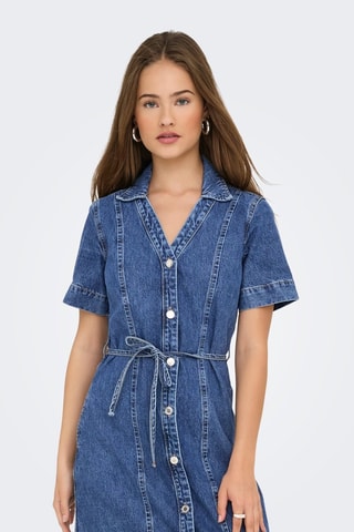 Robe courte regular - Bleu