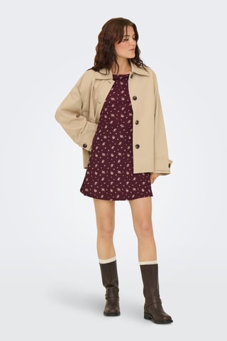 Robe courte regular - Bordeaux