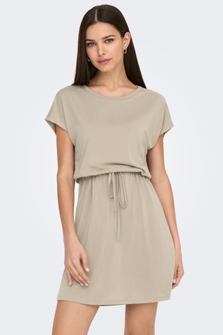 Robe courte regular - Beige