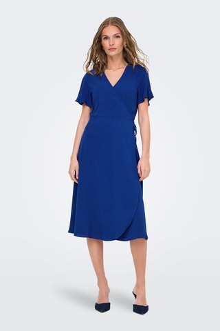 Robe longue regular - Bleu