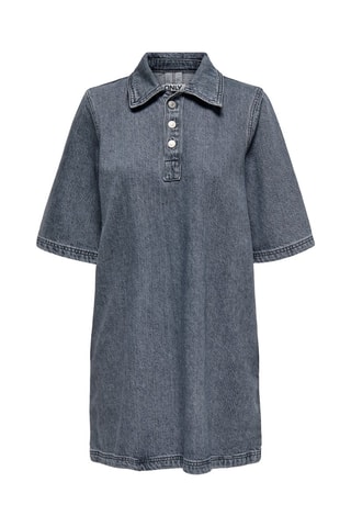 Robe trapèze en jean - Gris foncé