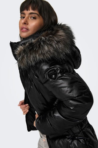 Doudoune à capuche - Noir