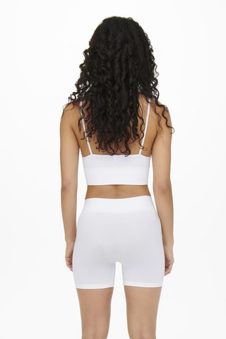 Culotte taille haute hipster - Blanc