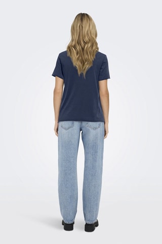 T-shirt regular en coton biologique - Bleu marine