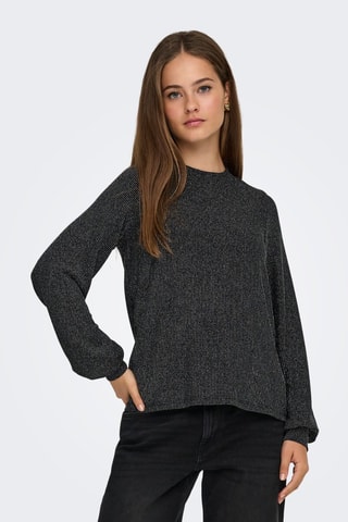 Blouse - Argenté et noir