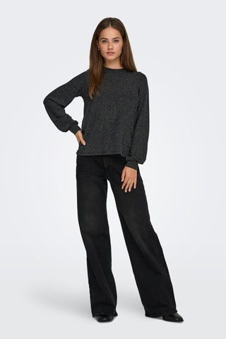 Blouse - Argenté et noir