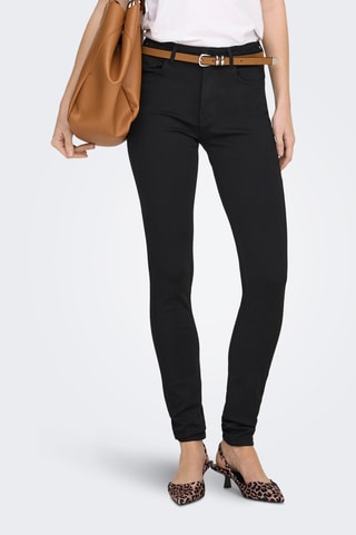 Jean skinny taille haute - Noir