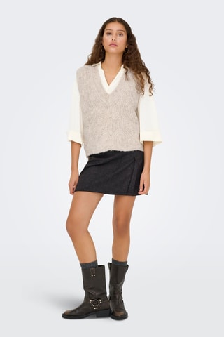 Pull sans manches - Beige