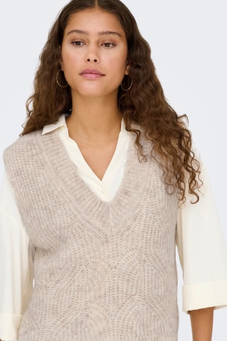 Pull sans manches - Beige