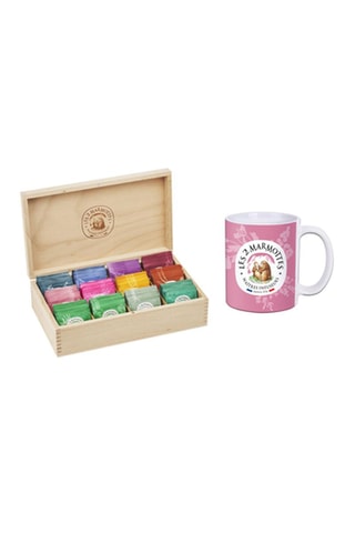 Coffret Prestige Bois du Jura Sélection infusions et muge en céramique - 120 sachets