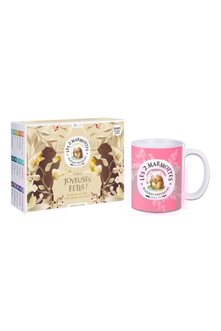Coffret Joyeuses Fêtes et Mug en céramique Mêlée de Fruits