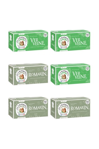 3 x Infusion verveine bio + 3 x Infusion romarin bio - 6 x 30 sachets