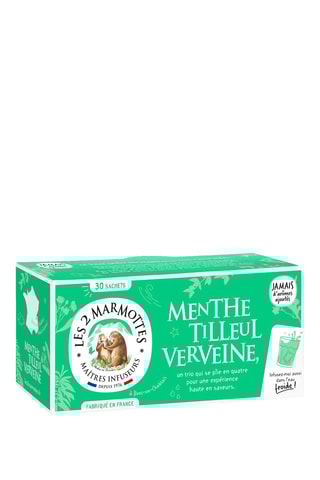 3 x 	Infusion menthe, tilleul et verveine - 3 x 30 sachets