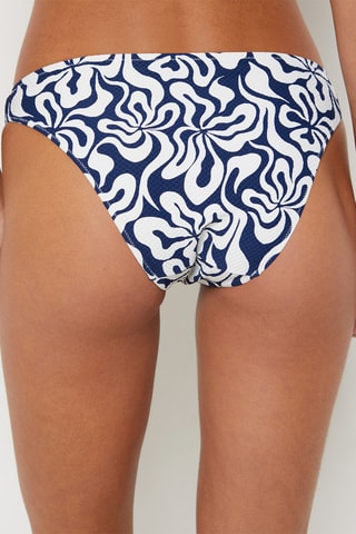 Bas de maillot - Blanc et bleu nuit - Etam