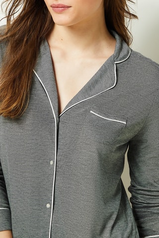 Chemise de nuit - Gris chiné - Etam