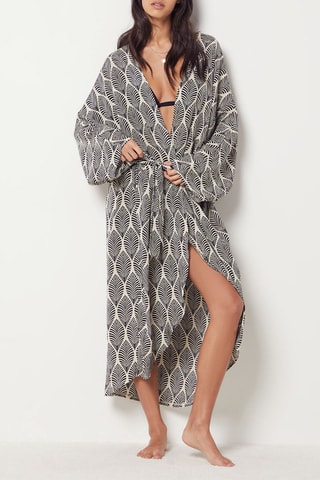 Kimono de bain - Noir - Etam