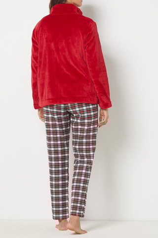 Pyjama 3 pièces Virginien - Rouge et blanc - Etam