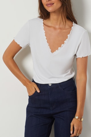 T-shirt - Ecru - Etam