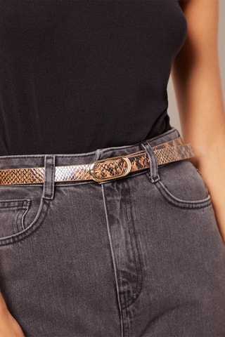 Ceinture en cuir Holly - Marron
