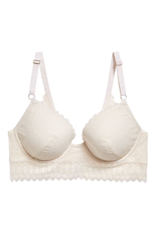 Soutien-gorge ampliforme Gravure - Blanc
