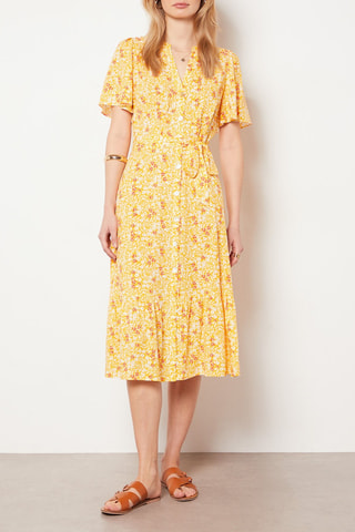 Robe chemise - Jaune