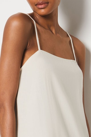 Robe de plage en lin Adribspes24 - Beige