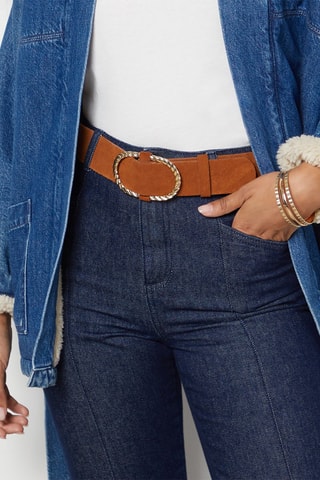 Ceinture en cuir - Marron