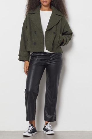 Caban en laine - Vert