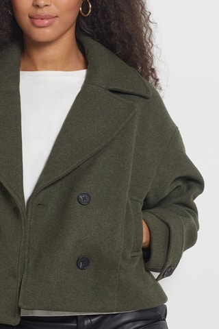 Caban en laine - Vert