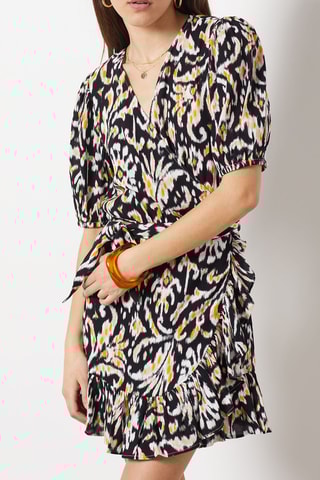 Robe portefeuille - Noir