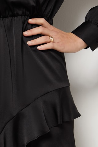 Robe volantée - Noir