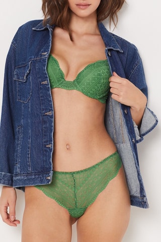 Soutien-gorge push-up Idole - Vert sapin