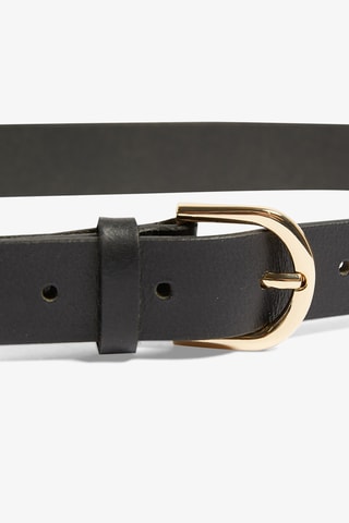 Ceinture en cuir Faustine - Noir