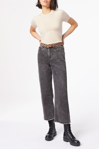 Ceinture en cuir Faustine - Beige