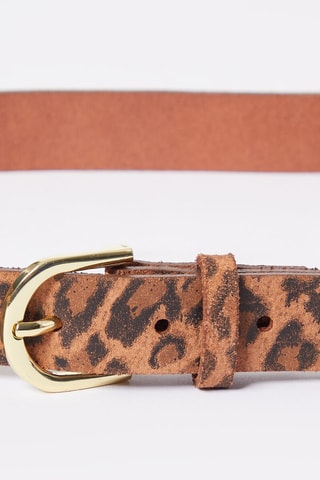 Ceinture en cuir Faustine - Beige