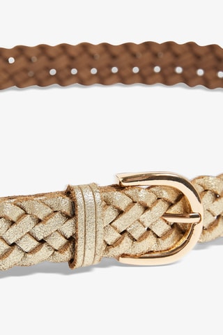 Ceinture en cuir Faden - Doré