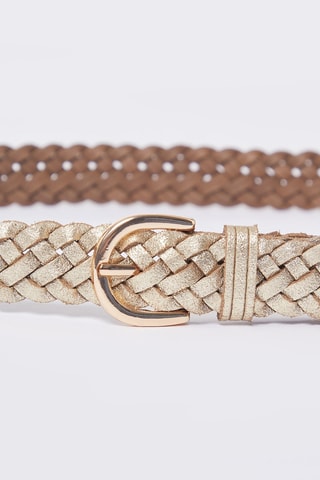 Ceinture en cuir Faden - Doré