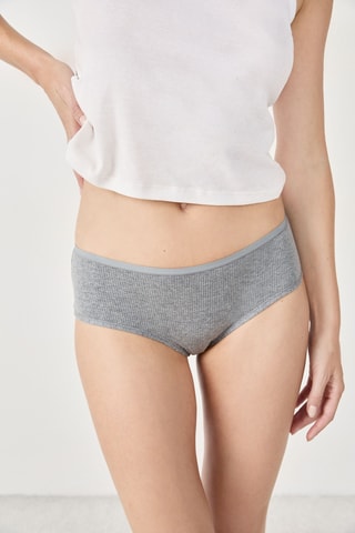 3 shortys John - Gris et saumon