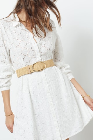 Ceinture Folie Raphia - Beige