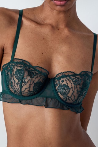 Soutien-gorge Poesie -  Vert émeraude