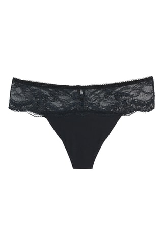 Tanga Pure Delicate - Noir